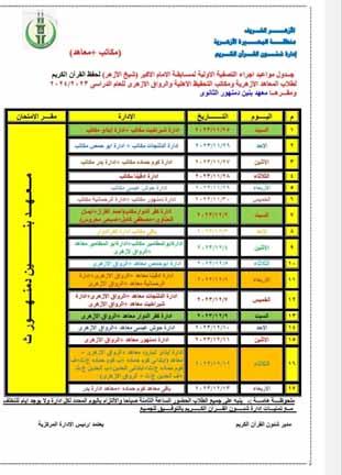 مسابقة شيخ الأزهر لحفظ القرآن9